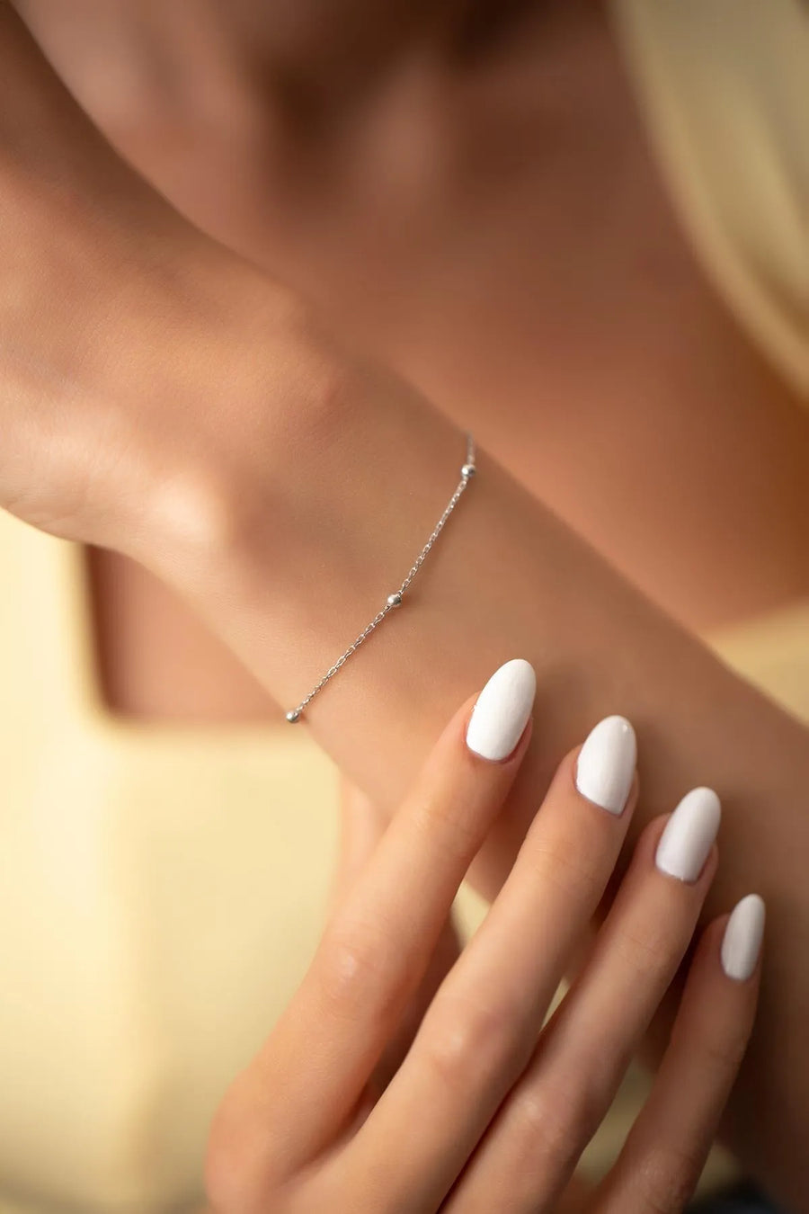 Women's  Plain Silver Bracelet