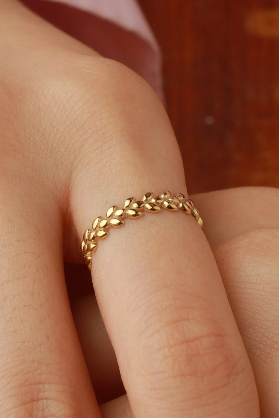 Olive Branch Ring Gold Color