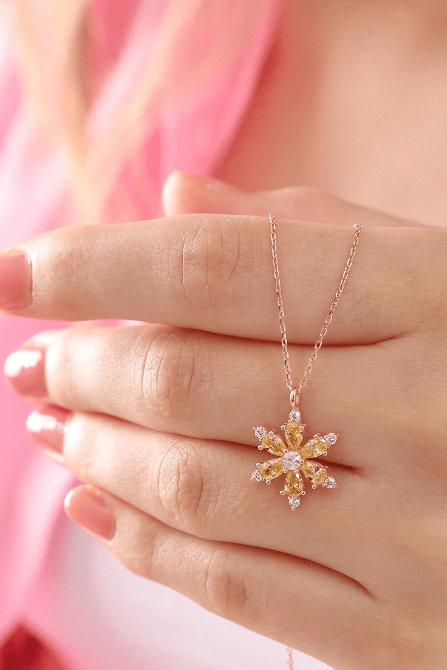 Lotus Camellia Flower Necklace