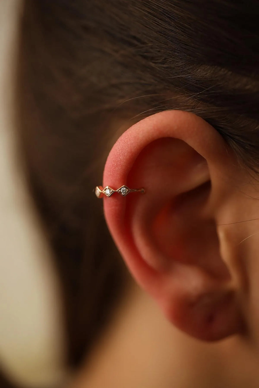 Rose Silver Cartilage Earrings